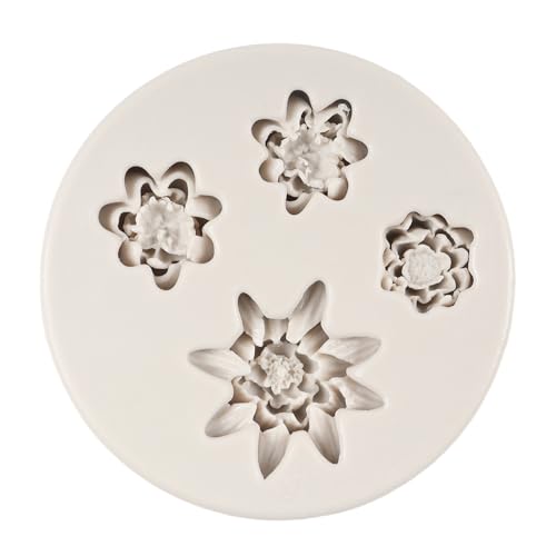 Lotus Flower Silicone Molds Dragonfly Silicone Mold Set of 4 - color: Style D