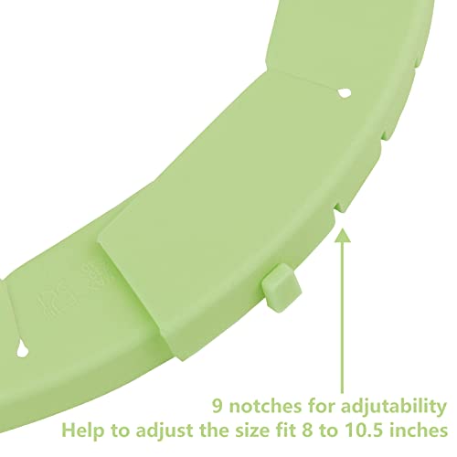 Heavy Duty Silicone Pie Crust Shield Edge Protector Fit 8-10.5 Inch Pie Pan - color: Green