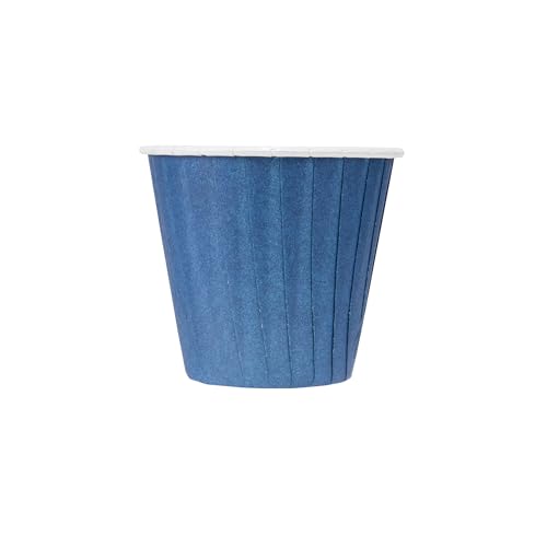Restaurantware 4 oz Round Midnight Blue Paper Tall Baking Cup, 200 Pack - color: Midnight Blue, size: Tall