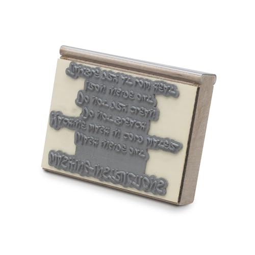 Infusion Traditional Wood Stamp with Black Wood Handle (2" x 3") - size: 2" x 3"