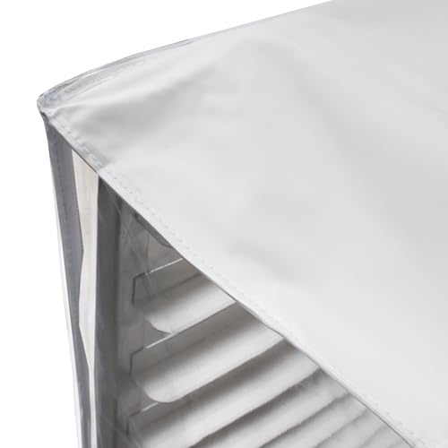 New Star Foodservice Commercial-Grade Clear Plastic Sheet Pan/Bun Pan Rack Cover, 10-Tier, 28" L x 23" W x 33" H (Pack of 12) - size: 28" x 23" x 33", 10-Tier, Single (Pack of 12)