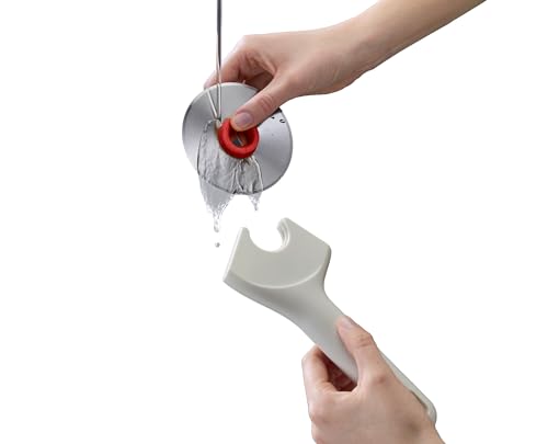 Joseph Joseph Ringo Easy Clean Pizza Wheel Cutter Slicer, Stainless Steel blade, Dishwasher safe