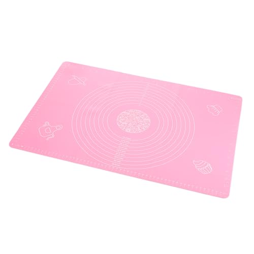 uxcell Silicone Baking Mat, 20 x 28 Inch Non Stick Pastry Mat Sheet, Counter Mat Reusable Oven Baking Mat for Pastry Rolling Dough with Measurements, Pink - color: Pink, size: 20 x 28Inch