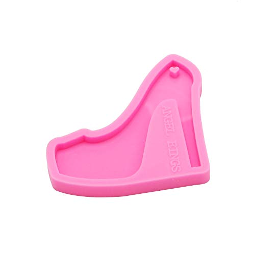 Super Shiny High Heels Silicone Mold Women Fashion Resin Keychain Molds Silicone Mold for Jewelry Making Epoxy Resin Craft Home Decoration Molds Silicone Mold for Resin Casting Polymer Clay Moulds