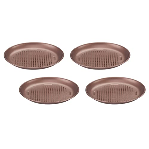 Cuisinart CMBM-4PPBZ 4-pc Mini Pizza Pan Set, Bronze - color: Bronze, size: 4 Count (Pack of 1), style: Pizza Pan