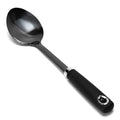 Stainless Steel Cooking Spoon, 14-Inch, Solid Bowl, Black - color: Z-Black Spoon