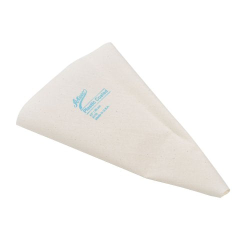 Ateco Plastic Coated Canvas Decorating Bag, 10-Inch, Reusable, Made in USA, White - size: 10-Inch