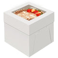 WINKIO Cake Boxes 8 inch, Cake Carrier Holder, Storage Transport Container - size: 8x8x8