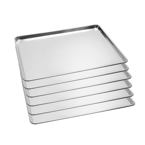 Aluminum Baking Sheet Pans, Full Size 26"x18", 6 Pack - size: Standard 26"×18" (Full Size 6 Pack)