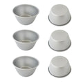 3 Inch Metal Pudding Molds, Mini Egg Tart Pan, Round Flan Baking Cup - size: 3.3" x2.2" x1.57" Carbon Steel