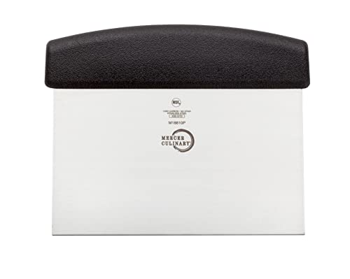Mercer Culinary Millennia Bench Scraper, 5 7/8 Inch X 3 1/2 Inch Blade, Black Handle - color: Black, size: 5 7/8" X 3 1/2"