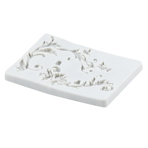 Baroque Fondant Molds Curlicues Scroll Lace Silicone Mold