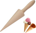 Wood Cone Roller Pizzelle Roller Ice Cream Cone Roller Mold Natural Waffle Cone Roller Wooden Mini Waffle Cones Pastry Decorating Baking Pastry Tool Cone Mold Pizzelle Makers Pastry Roller
