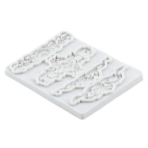 Baroque Style Fondant Mold Curlicues Scroll Lace Silicone Molds