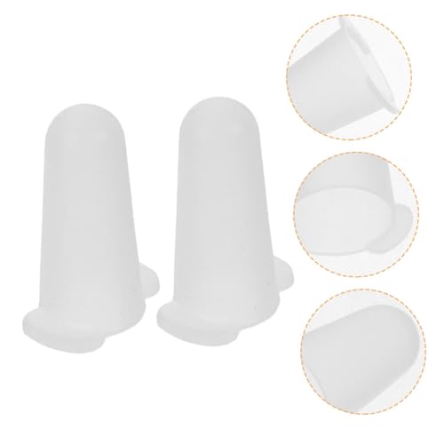 Silicone Piping Tip Protectors 4 Pack White for Icing - size: 4.80X2.80X2.80CM