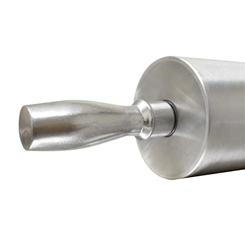 Thunder Group Aluminum rolling pin 15 inch, comes in each - color: Aluminum, size: 15 Inch