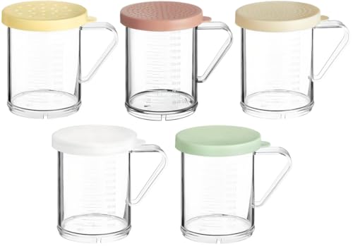 OCS Parts 6-Pack 10 oz Shakers with 3 mm Perforated Rose Lids | 3.75" - color: Rose - 3 MM