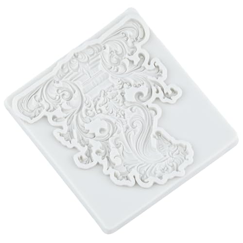 Baroque Curlicues Scroll Lace Silicone Fondant Molds - color: Style ZO