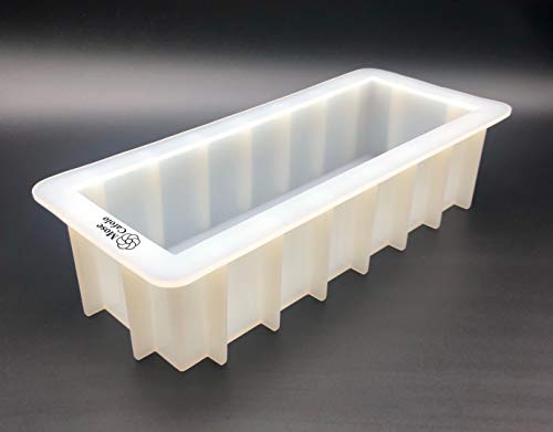 Loaf Soap Silicone Mold 10 Inch Rectangular White DIY Handmade Swirl Tool - color: 10" Rectangular