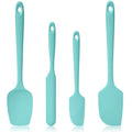 600ºF Heat Resistant Silicone Spatula Spoonula Set of 4, Aqua Sky - color: (1) Aqua Sky, size: 4 Spatulas