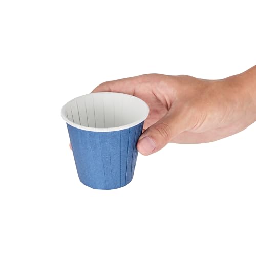 Restaurantware 4 oz Round Midnight Blue Paper Tall Baking Cup, 200 Pack - color: Midnight Blue, size: Tall