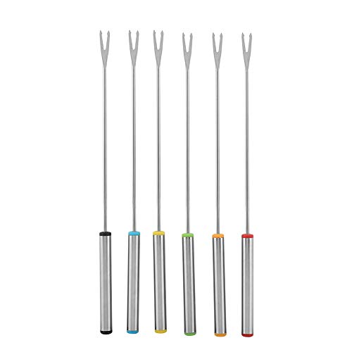 Fondu Fork Set, Fondue Forks, Chocolate Fork Fondue Tools Stainless Steel Fondue Forks, Cheese Fondue Forks Chocolate Dipping Fork for Chocolate Fountain for Cheese Fondue