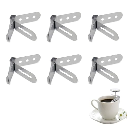 6 Pcs Thermometer Probe Holder Clip Stainless Steel 3-Hole