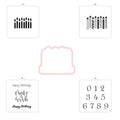 Cookie Cutter and Stencil Bundle Royal Icing Cookies Stencils Paint Your Own Biscuit Bakery Starter Kits Royal Icing Fondant Cutters Birthday Wedding Holiday Cookies Painting Coloring Pages Comb - style: Happy Birthday Candle