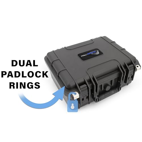 CLOUD/TEN 13 inch Smell Odor Block Airtight Carry Case with Impact Absorbing Protective Customizable Foam - style: 13 Inch