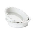 Miicol Ceramic Pie Pan Set of 2, 50 oz Ripple Edge Deep Baking Dish - size: 9 INCH PACK OF 2