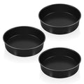 P&P CHEF 8 Inch Cake Pan Set of 3, Non-Stick Round Cake Pans - size: 8 Inch