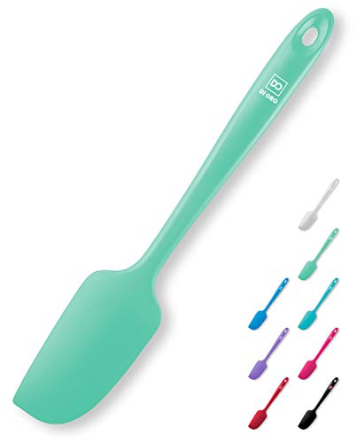 DI ORO Mini Silicone Spatula - Small Jar Scraper, 600F Heat Resistant, Mint - color: Mint