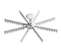 Soro Essentials- 8-Cut Aluminum Pie and Cake Marker- Guideline and Portion Divider Cake Cutter Silver Pie Slice Cutter Baking Tools Kitchen Accessories Cook Supplies for Cheesecake Pizza - size: 8-Cut