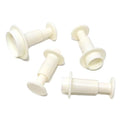 Honbay 4PCS Plastic Round Fondant Cookie Cake Plunger Cutters Molds Embossing Tools for Baking