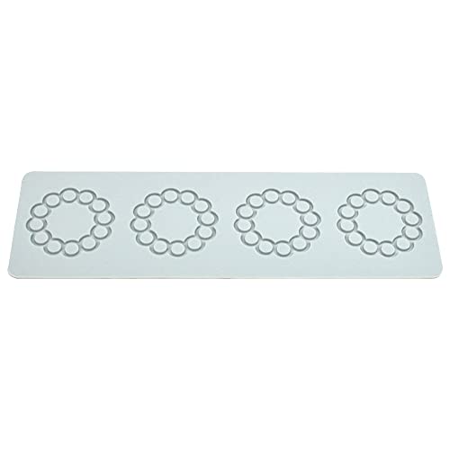 TUKE Silicone 3D Multi Pattern Geometric Fondant Lace Pad Cake Mold - Mo Gray (8.8x3.08x0.12inch) - size: E_8.8x3.08x0.12inch