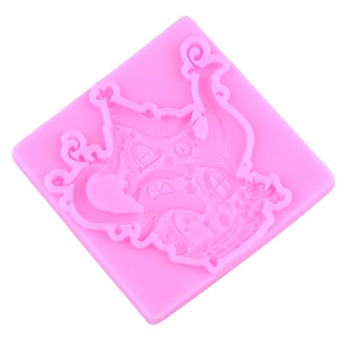 Tea Pot House Silicone Mold Fairy Home Fondant Molds Set Of 2 - color: Style K