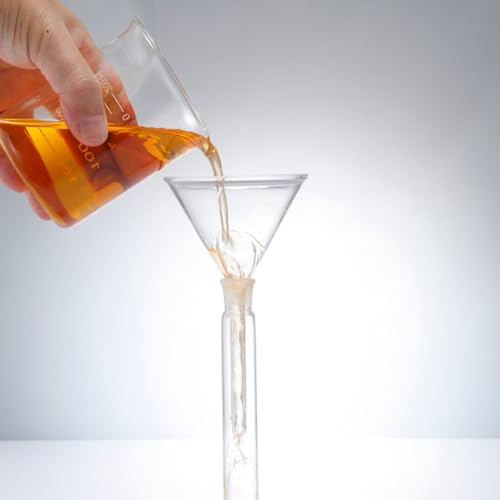 RHBLME 20 Pack Multipurpose Funnels for Kitchen Use - 4.6 Inch Wide Mouth Funnel with Long Reaching Spout for Powder, Liquid and More