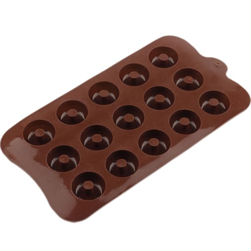 15 Cavity Donut Shaped Silicone Candy Molds Set Of 2