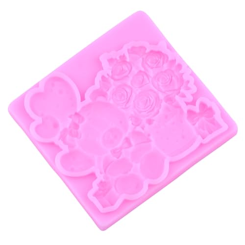 Bear Silicone Mold Balloon Fondant Mold Teddy Bear Mold Set Of 4