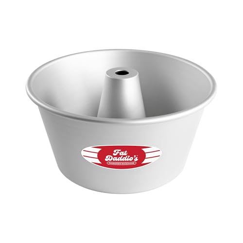 Fat Daddio's PAF-8375 Anodized Aluminum Angel Food Cake Pan, 8 Inch - size: 8 x 3.75 Inch