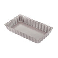 CHEFMADE Rectangular Tart Pan, 7 Inch Non-Stick Quice Pan with Removable Loose Bottom for Oven Bake(Champagne Gold) - size: 4" x 7" Rectangle