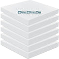 Frienda 6 Pack 2 x 20 x 20" High Density Foam Cushion 2.2 Density, 50 Ild - size: 2 x 20 x 20"