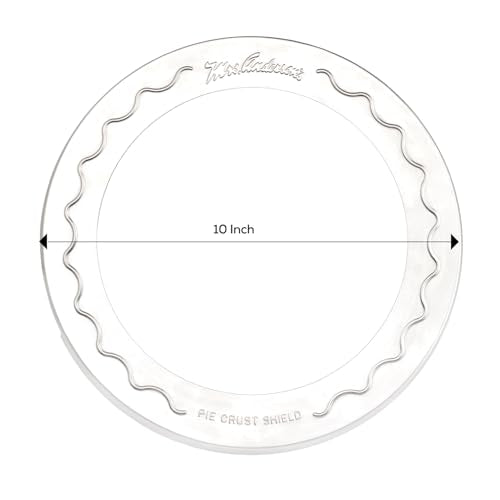 Mrs. Anderson's Baking Pie Crust Protector Shield, Set Of 2, Fits 9.5-Inch And 10-Inch Pie Plates, Prevents Over-Browning And Spills - style: Original, 10-Inch, Set/2