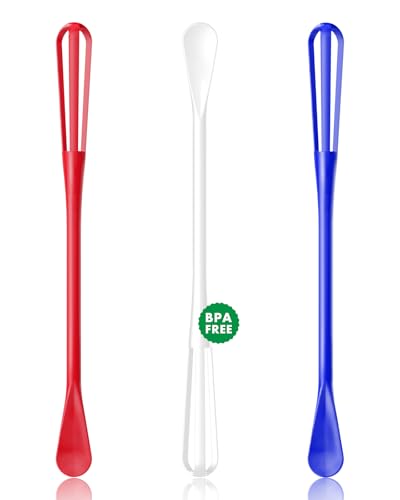 OYV American Colors 2-In-1 Mini Whisk and Spoon, Set of 3, 8.5-Inch - color: American Colors (Red, White, Blue)