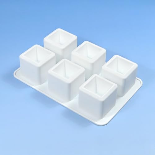mostsom Silicone Mold Mousse Molds 3D Concave Square Shape Silicone Mould 3D Brownie Pudding Mousse Chocolate Dessert DIY Baking Cake Decoration Tool (F_ Concave Square) - size: F_ Concave Square