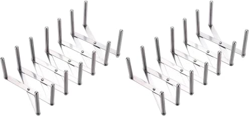 Pot Lid Organizer Pot Lid Holder Adjustable Pot Lid & Plate& Pans multipurpose Organizer Rack Holder Stainless Steel Dish Plate Drying Rack (Pack of 2) - size: Medium (Pack of 2)