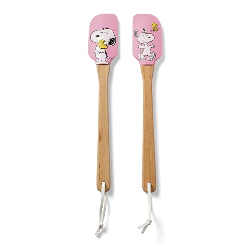 Lenox 898261 Chef Snoopy Spatulas, Set Of 2, Pink - style: Spatula Set, Pink
