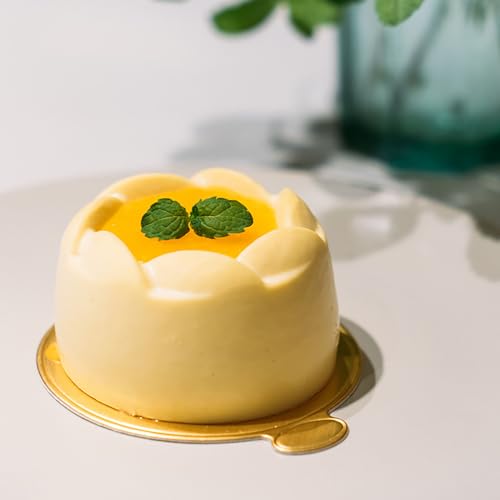YYaaloa 3.15 Inch Mini Round Golden Cake Boards 200pcs Mousse Cupcake Base Paper Plates Circle Dessert Board (Gold 3.15inch 200pcs) - color: Gold 3.15inch 200pcs