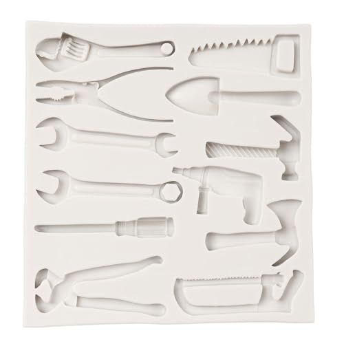 Construction Tools Fondant Silicone Mold Hand Tools Chocolate Mold - color: Style B
