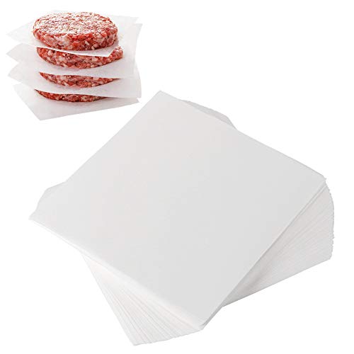 5.5x5.5 Inch Burger Patty Paper, 300pcs Parchment Paper Squares for Patties - size: 5.5 inch